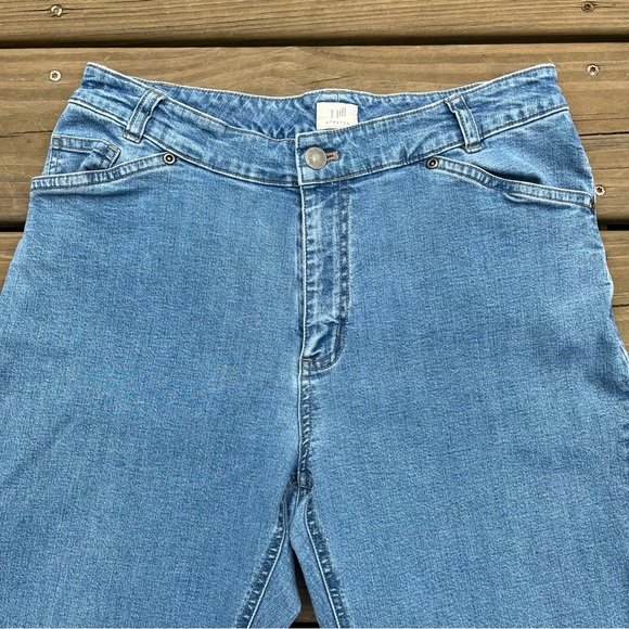 J. Jill Stretch Jeans Women 6 Petite Crop Blue Denim 28” Waist 23.5” Inseam - Picture 2 of 15